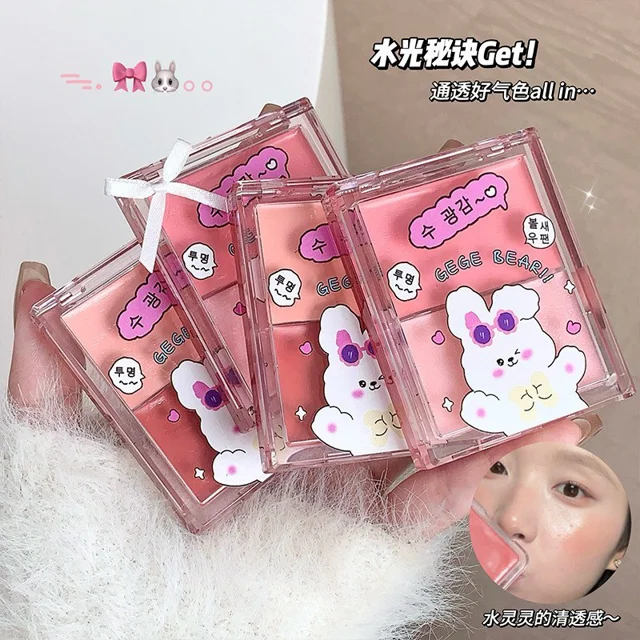 رژگونه خرگوشی دو رنگ Gege bear