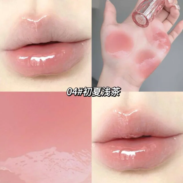 رنگ ۴ رژلب مایع سنگی شیشه ای Gege bear