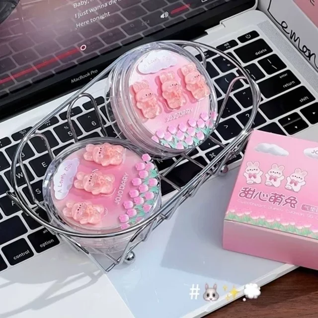 کوشن خرگوش صورتی برجسته  jojo diary