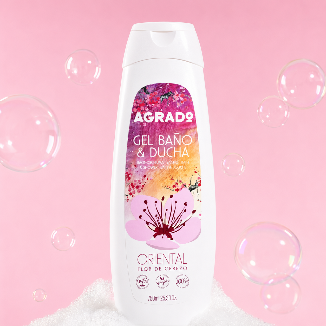 ژل دوش (شامپو بدن) شرقی ۷۵۰ میلی لیتری AGRADO