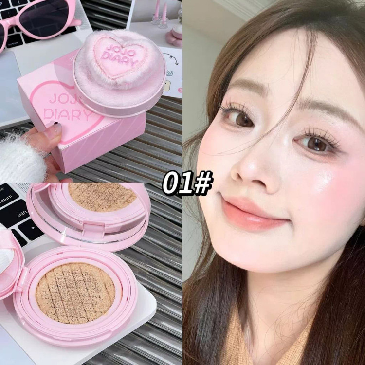 کوشن قلب برجسته خزدار صورتی jojo diary