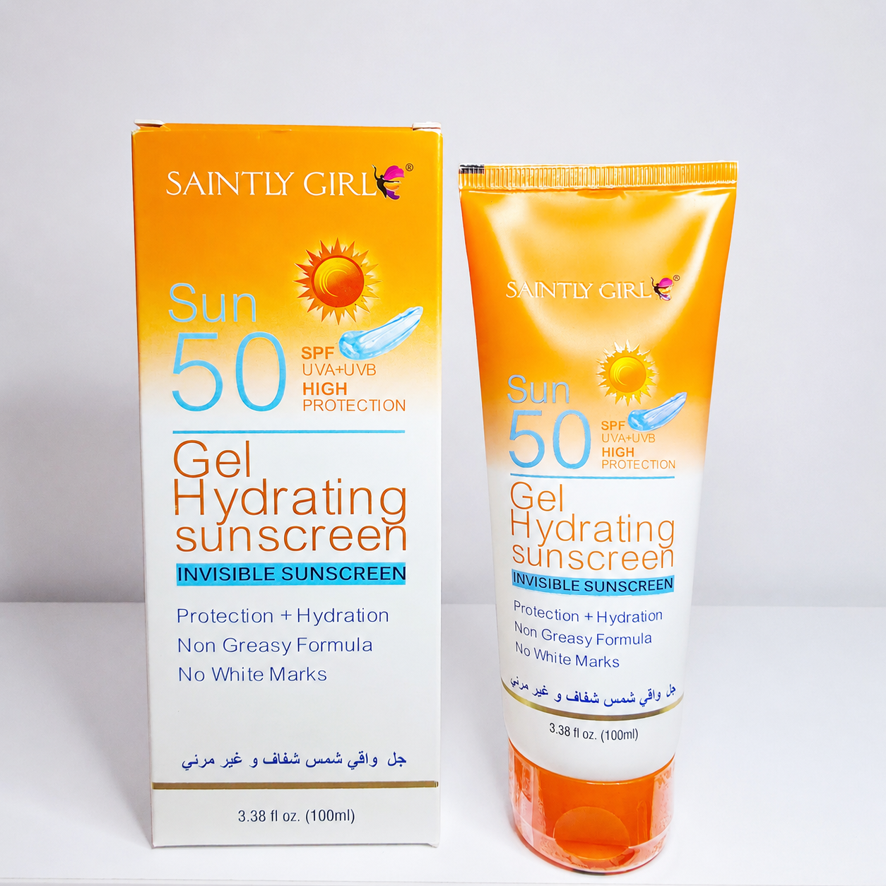 کرم ضدآفتابspf50  آبرسانsaintly girl