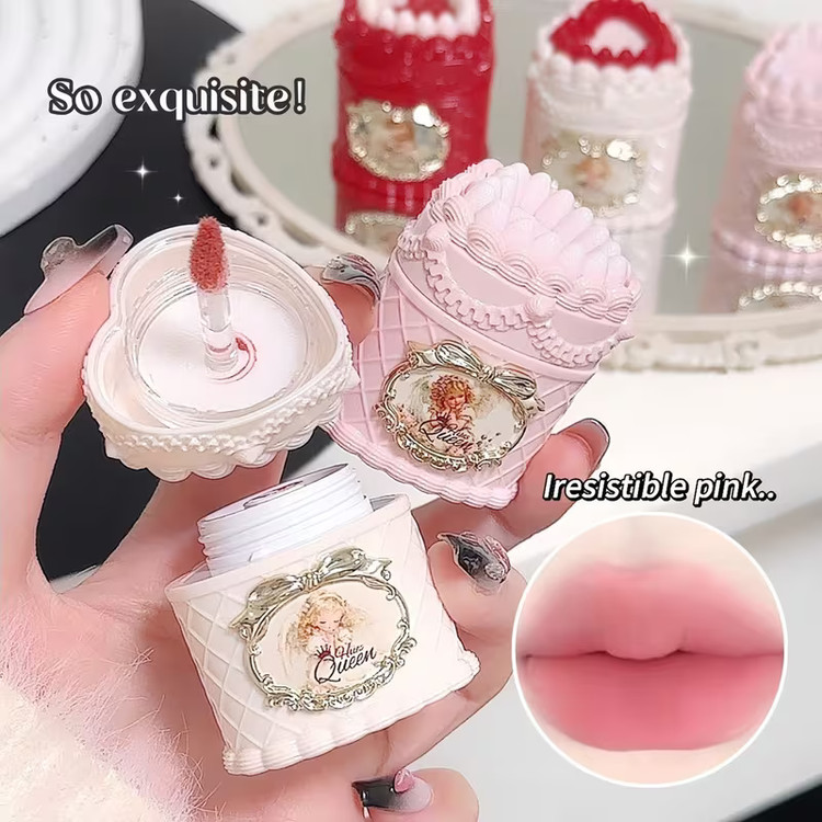 رژلب مات کیک توت فرنگی فرشته hues queen