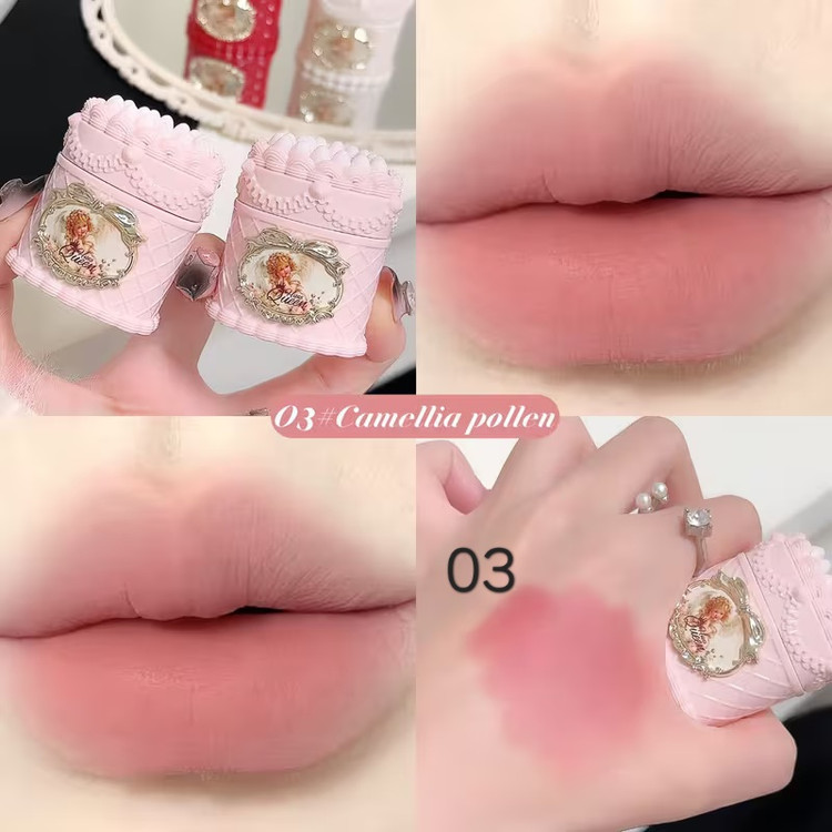 رژلب مات کیک توت فرنگی فرشته hues queen