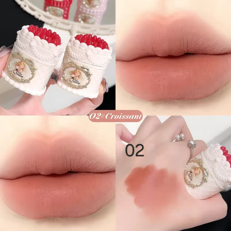 رژلب مات کیک توت فرنگی فرشته hues queen