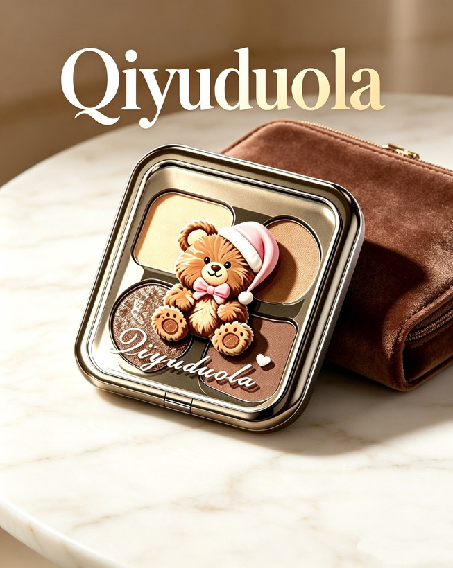 پالت سایه چشم خرسی چهاررنگ qiyuduola