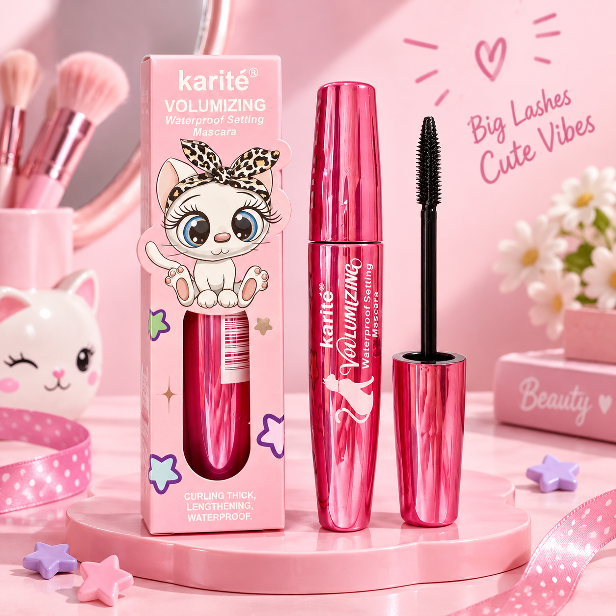 ریمل حجم دهنده و ضدآب گربه ای  kbeauty