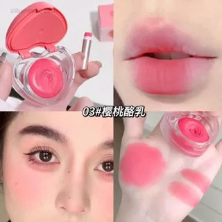 رژگونه و رژلب کرمی قلبی gege bear